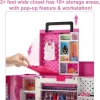 Mattel Barbie hordozható öltözőszoba ruhákkal és kiegészítőkkel