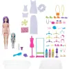 Mattel Barbie Color Reveal ruhatervező játékszett babákkal