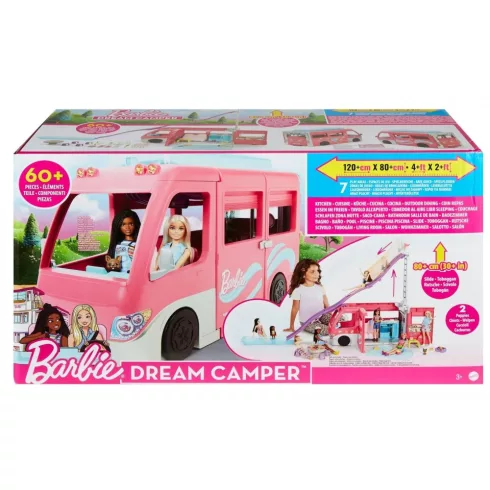 Mattel Barbie HCD46 Kinyitható lakóautó óriáscsúszdával (csomagolássérült)