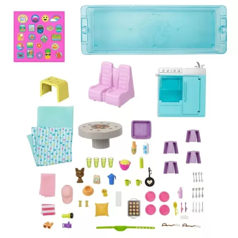 Mattel Barbie HCD46 Kinyitható lakóautó óriáscsúszdával (csomagolássérült)