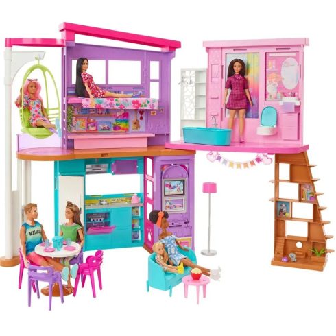 Mattel Barbie HCD50 Nyitható Malibu tengerparti álomház