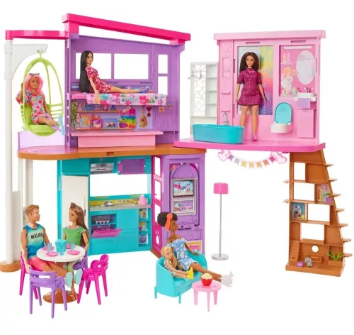Mattel Barbie HCD50 Nyitható Malibu tengerparti álomház
