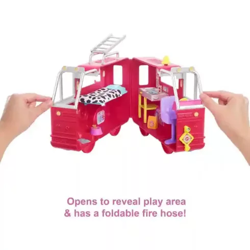 Mattel Barbie Chelsea baba szétnyitható tűzoltóautóval készlet
