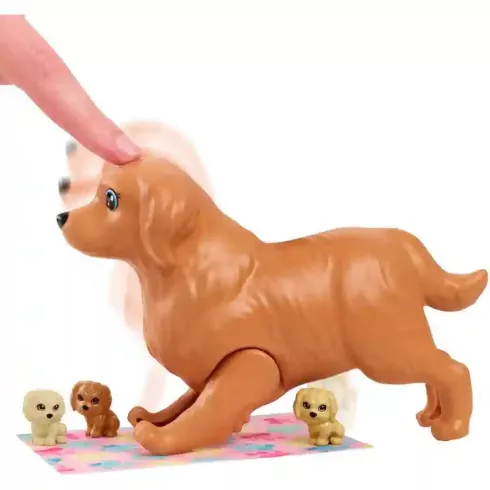 Mattel Barbie baba újszülött kiskutyákkal (csomagolássérült)