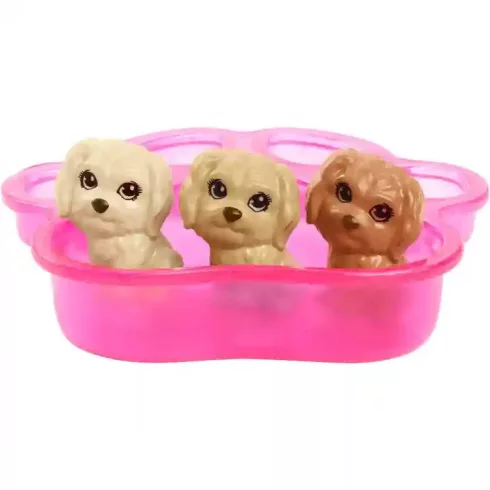Mattel Barbie baba újszülött kiskutyákkal