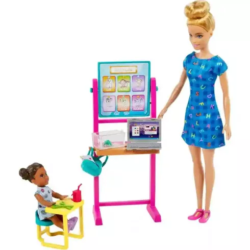 Mattel Barbie óvónő baba kisgyerekkel