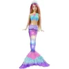 Mattel Barbie Dreamtopia világító sellő baba (csomagolássérült)