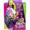 Mattel Barbie Extra extravagáns baba neonzöld hajjal