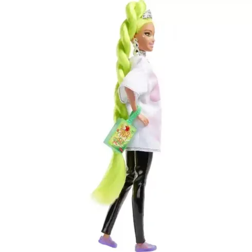 Mattel Barbie Extra extravagáns baba neonzöld hajjal