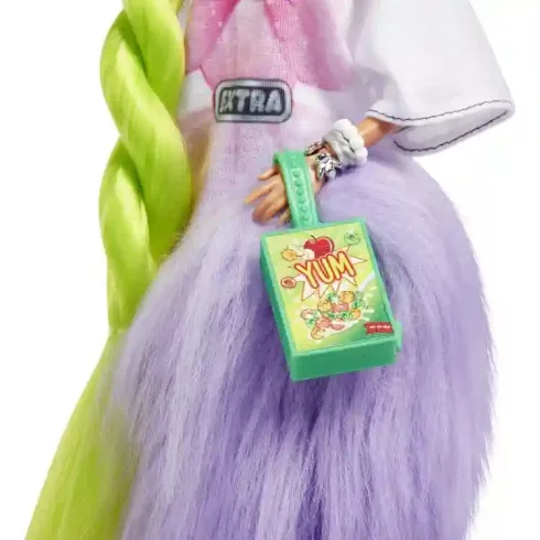 Mattel Barbie Extra extravagáns baba neonzöld hajjal