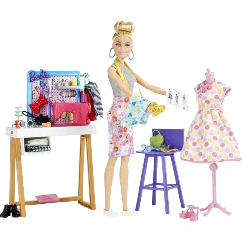 Mattel Barbie baba ruhatervező játékszett
