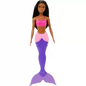   Mattel Barbie Dreamtopia sellő baba fekete hajjal és lila uszonnyal