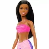 Mattel Barbie Dreamtopia sellő baba fekete hajjal és lila uszonnyal