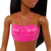 Mattel Barbie Dreamtopia sellő baba fekete hajjal és lila uszonnyal