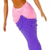 Mattel Barbie Dreamtopia sellő baba fekete hajjal és lila uszonnyal