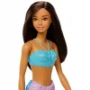 Mattel Barbie Dreamtopia sellő baba fekete hajjal és kék uszonnyal