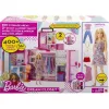 Mattel Barbie hordozható öltözőszoba ruhákkal és babával