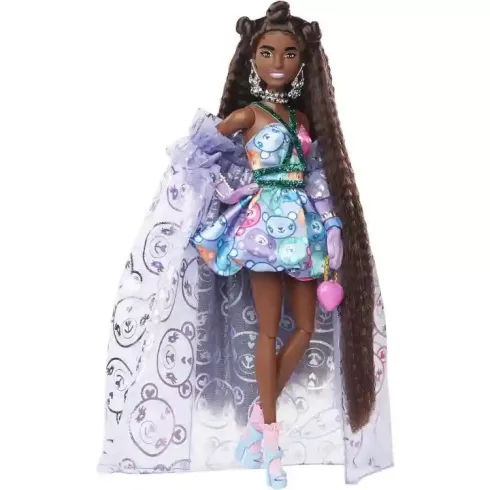 Mattel Barbie Extra Fancy extravagáns baba macival