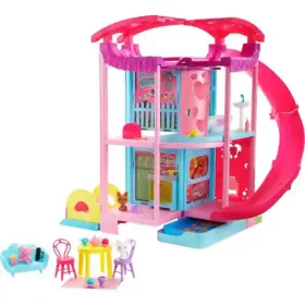   Mattel Barbie Chelsea baba átalakítható emeletes babaháza csúszdával