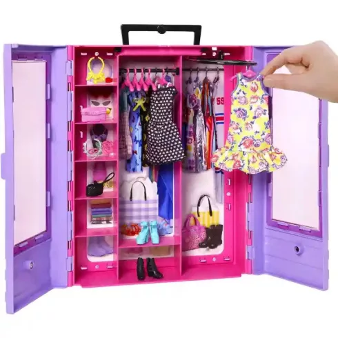 Mattel Barbie hordozható ruhásszekrény