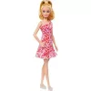 Mattel Barbie baba piros-fehér virág mintás ruhában