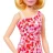 Mattel Barbie baba piros-fehér virág mintás ruhában