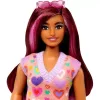 Mattel Barbie baba szívmintás pulóver ruhában