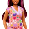 Mattel Barbie baba szívmintás pulóver ruhában