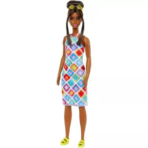 Mattel Barbie baba horgolt ruhában