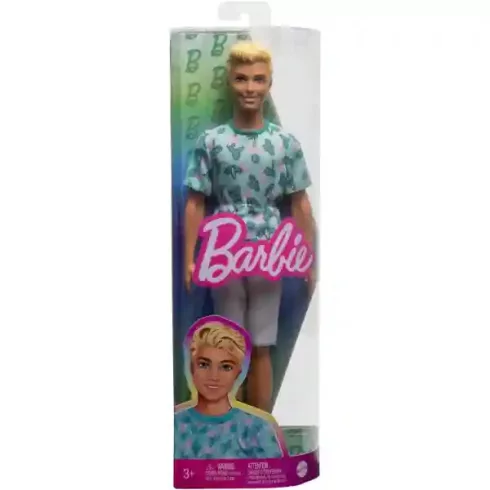 Mattel Barbie Ken fiú baba kék pólóban