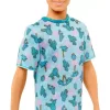 Mattel Barbie Ken fiú baba kék pólóban