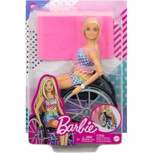 Mattel Barbie kerekesszékes baba rámpával (csomagolássérült)