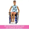 Mattel Barbie kerekesszékes, hajlékony Ken fiú baba rámpával