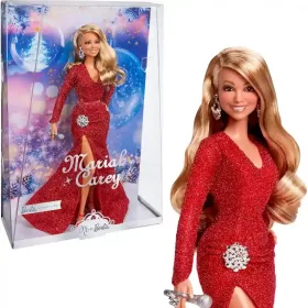   Mattel Barbie Signature Mariah Carey énekes baba piros estélyi ruhában