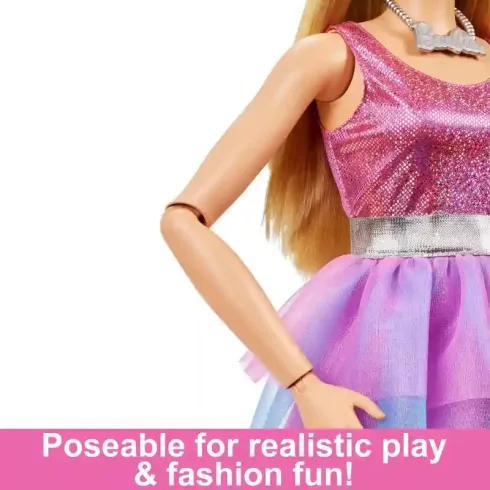 Mattel Barbie XXL játékbaba csillogó ruhában 71cm
