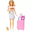 Mattel Barbie utazó baba kiegészítőkkel