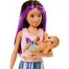 Mattel Barbie Skipper bébiszitter baba kisággyal