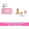 Mattel Barbie Skipper bébiszitter baba kisággyal