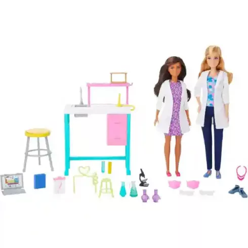 Mattel Barbie tudományos laboratórium játékszett tudós babákkal