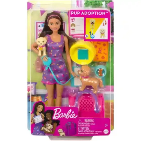 Mattel Barbie baba kutyusokkal