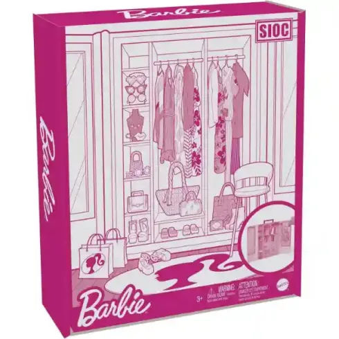 Mattel Barbie hordozható ruhásszekrény ruhákkal