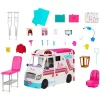 Mattel Barbie 2 az 1-ben mentőautó és kórház fénnyel és hanggal
