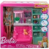Mattel Barbie kávézó játékszett babával és kiscicával