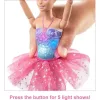 Mattel Barbie világító balerina baba