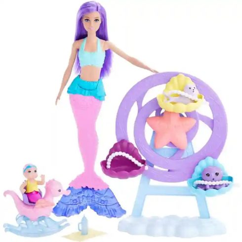 Mattel Barbie Dreamtopia sellő kisbaba gondozása