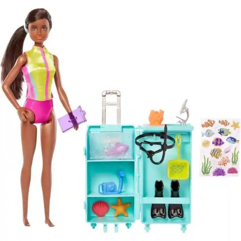 Mattel Barbie tengerbiológus baba delfinnel