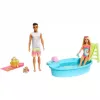 Mattel Barbie és Ken babák tengerparti nyaraláson kabrióval