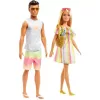 Mattel Barbie és Ken babák tengerparti nyaraláson kabrióval