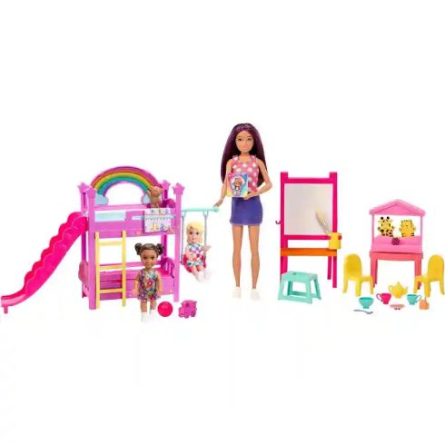 Mattel Barbie Skipper bébiszitter baba a gyerekszobában