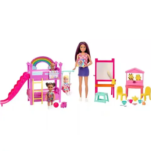 Mattel Barbie Skipper bébiszitter baba a gyerekszobában